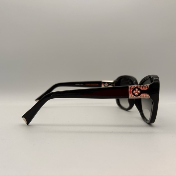 Louis Vuitton Black Heather Strass Sunglasses Z0457E ITALY No Box - Picture 4 of 11